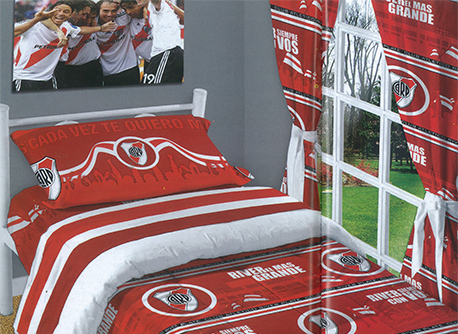 Juego de Sábanas, Acolchados y Cortinados de Equipos Deportivos